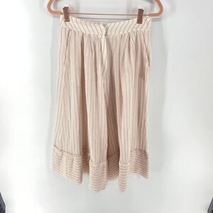 My beachy Side Striped Culotte Cropped Wide Leg Flowy Pant Trouser Women 2